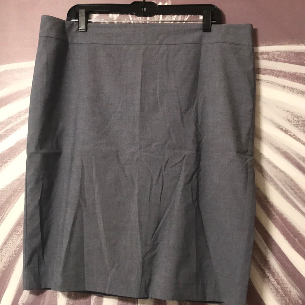 Light blue pencil skirt